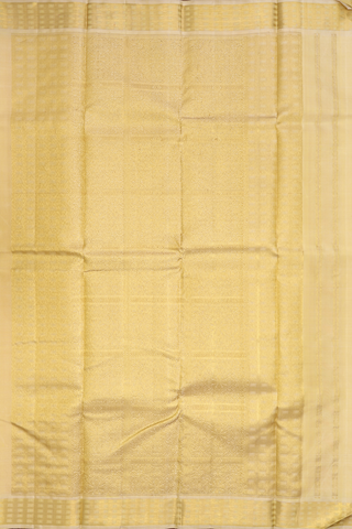 Jacquard Pattern Pear Yellow Kanchipuram Silk Saree