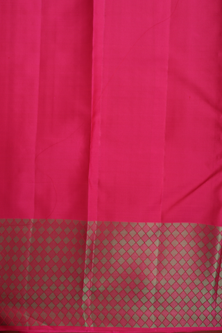 Kanchipuram Silk Saree In Dual Tone With Stripes Design