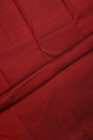 Kanchipuram Silk Saree In Maroon With Plain