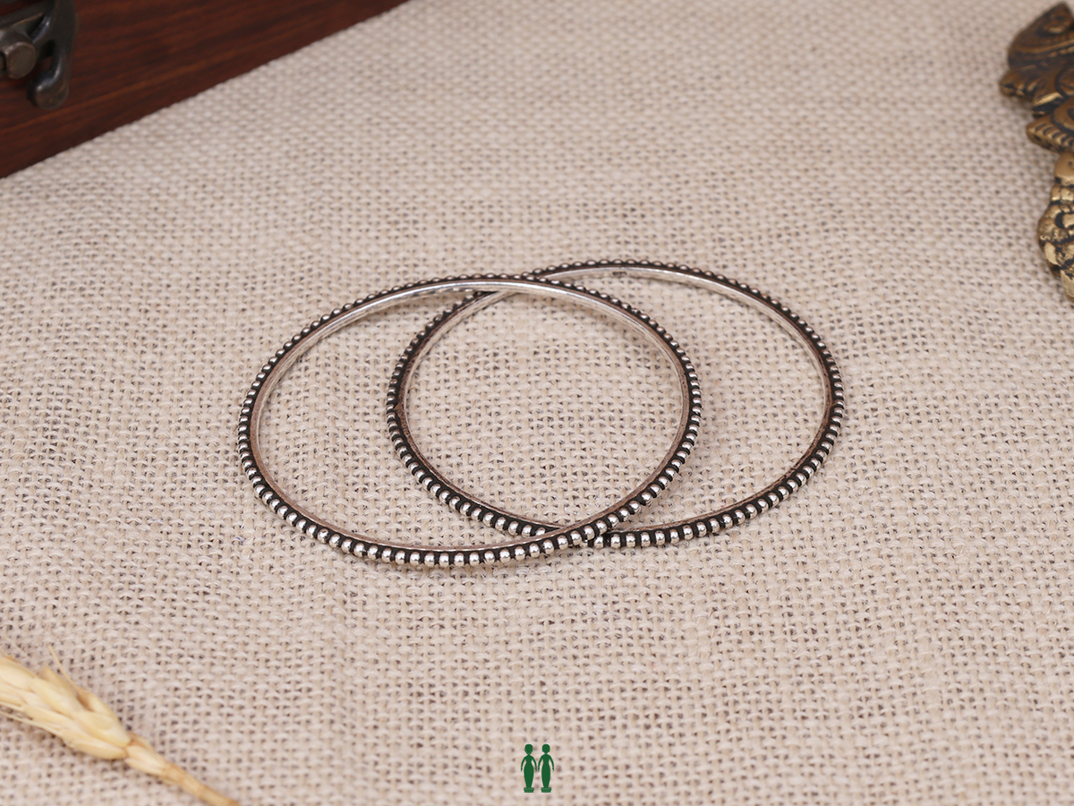 Light Weight Pure Silver Bangles