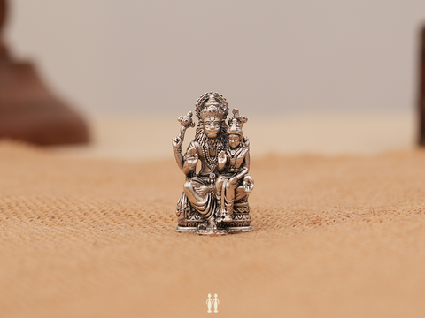 Lord Lakshmi Narasimha Pure Silver Idol