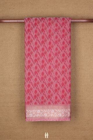 Kota Cotton Saree In Pink With Allover Design