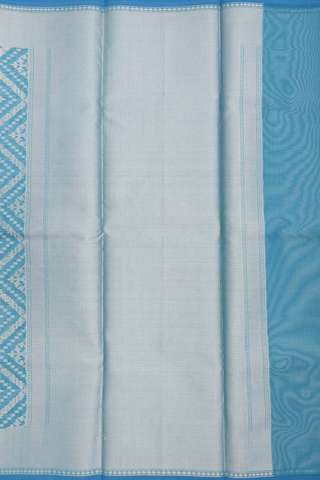 Kota Cotton Saree In Teal Blue With Diamond Design