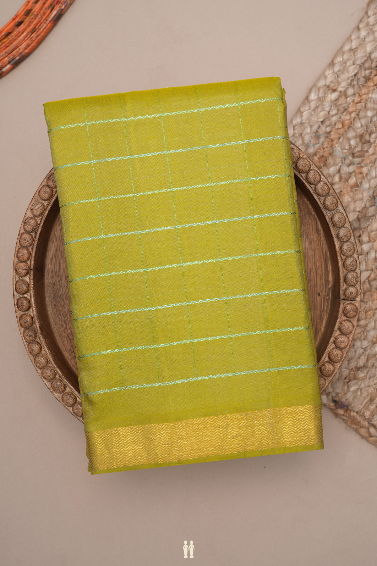 Neli Design Pear Green Kanchipuram Silk Saree