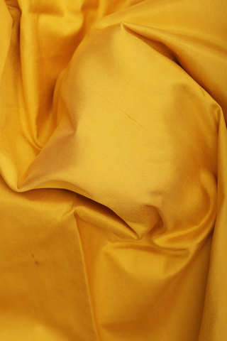 Pochampally Silk Saree In Royal Yellow With Contrast Border