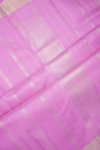 Paai Madippu Kattai Design Lotus Pink Kanchipuram Silk Saree