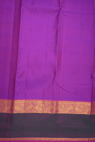 Paai Madippu Kattai Purple Rose Kanchipuram Silk Saree