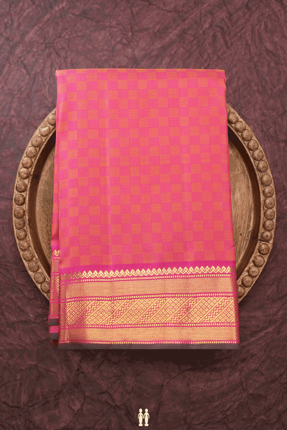Paai Madippu Kattai Shades Of Pink Kanchipuram Silk Saree