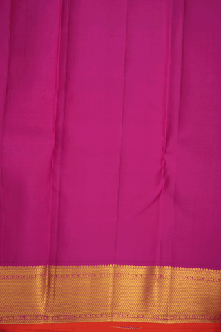 Paisley Zari Buttas Magenta Kanchipuram Silk Saree