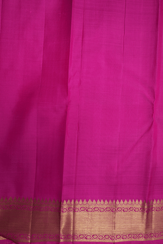Paisley And Floral Buttas Magenta Pink Kanchipuram Silk Saree