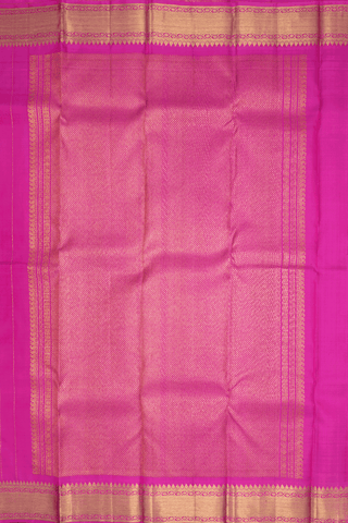 Paisley And Floral Buttas Magenta Pink Kanchipuram Silk Saree