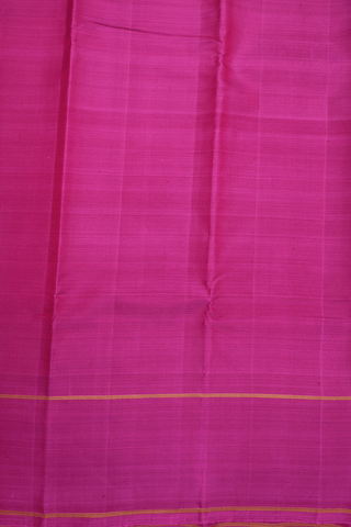 Plain Magenta Kanchipuram Silk Saree