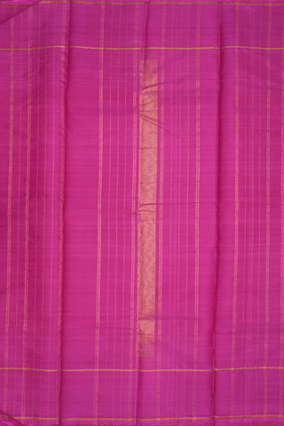 Plain Magenta Kanchipuram Silk Saree