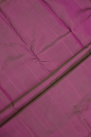 Plain Purple Rose Kanchipuram Silk Saree