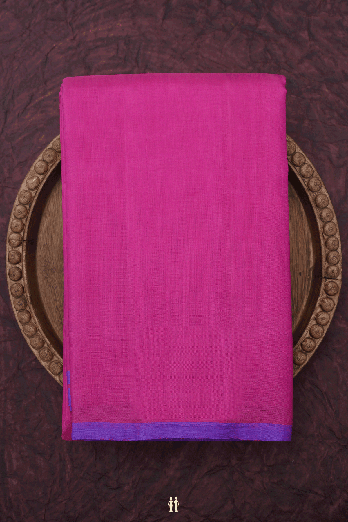 Plain Rose Pink Kanchipuram Silk Saree