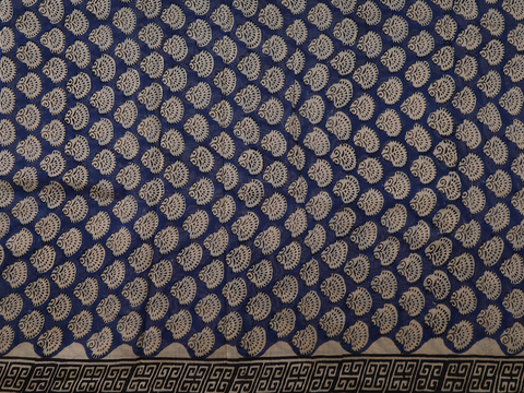 Printed Design Royal Blue Cotton Salwar Material