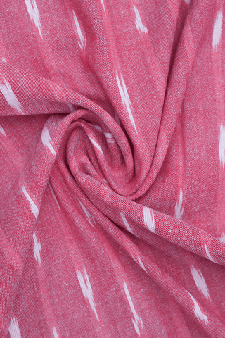 Round Neck Ikat Design Dusty Pink Cotton Long Kurta