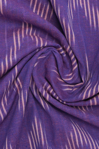 Round Neck Ikat Design Purple Cotton Nightie