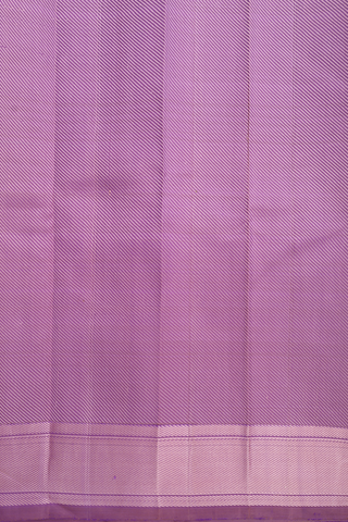 Kanchipuram Silk Saree In Dusty Purple With Checks Design