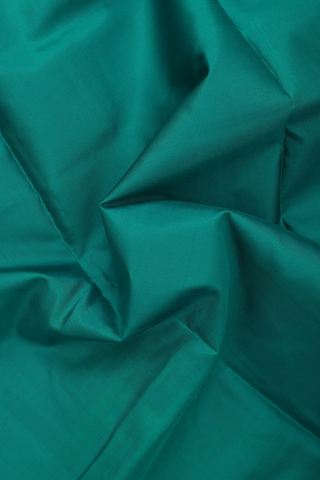 Nine Yards Silk Saree In Green With Rudraksh Border