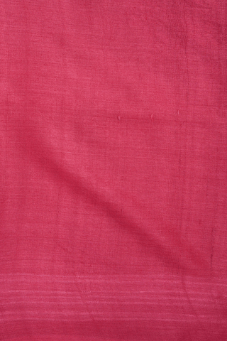 Shibori Design Rose Red Tussar Silk Saree