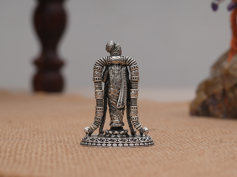 Goddess Andal Amman Pure Silver Idol