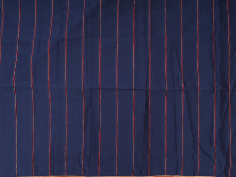 Stripes Design Navy Blue Cotton Salwar Material