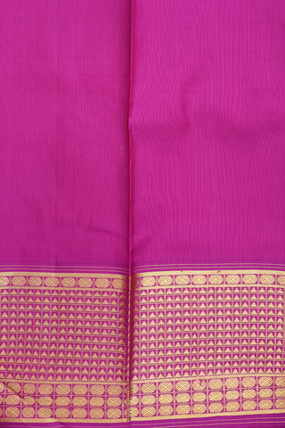 Threadwork Buttis Orange Kanchipuram Silk Saree