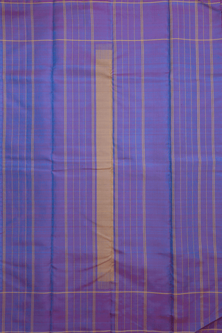 Threadwork Checks Design Dual Tone Kanchipuram Silk Saree