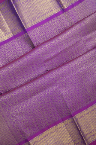 Threadwork Checks Design Honey Yellow Kanchipuram Silk Saree