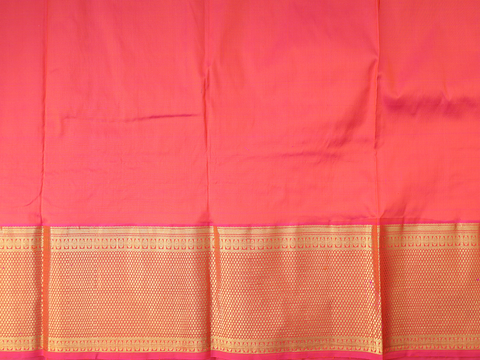 Zari Buttis Orange Kanchipuram Pavadai Sattai Material