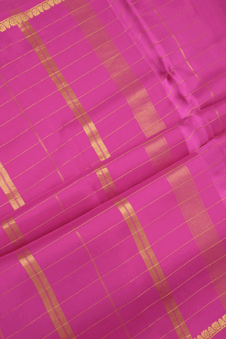 Zari Checked Design Regal Purple Mysore Silk Saree