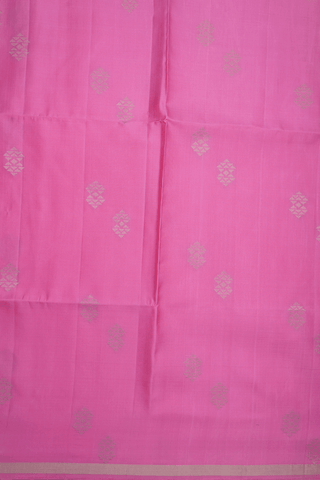 Zari Motifs Pink Soft Silk Saree