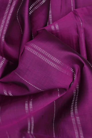 Zari Stripes Design Berry Purple Soft Silk Saree