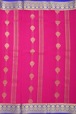 Allover Design Rani Pink Mysore Silk Saree