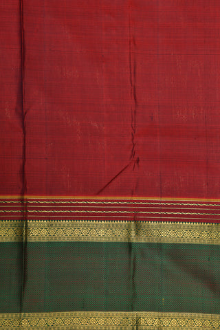 Rattai Pettu Border With Parrot Motif Black Kanchipuram Silk Saree