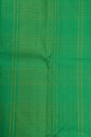 Checked Design Zari Stripes Multicolor Kanchipuram Silk Saree