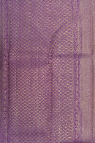 Arrow Design Vertical Stripes Purple Kanchipuram Silk Saree