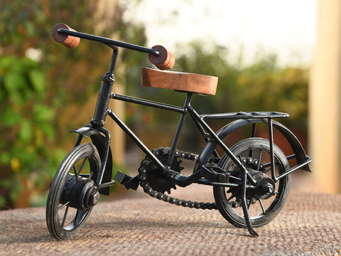 Brown And Black Metal Handicraft Cycle