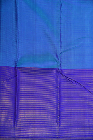 Big Border Sky Blue Kanchipuram Silk Saree