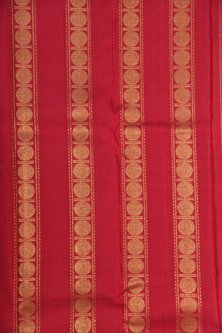 Ganga Jamuna Rettai Pettu Border Black Checks Kanchipuram Silk Saree