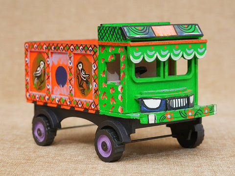 Handicrafted Wooden Multicolor Lorry Miniature