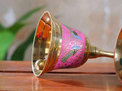 Enamel Painted Brass Bell