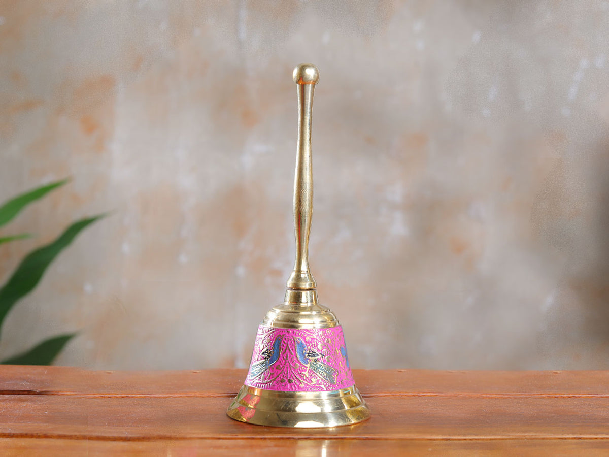 Enamel Painted Brass Bell