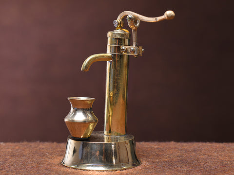 Brass Hand Pump Miniature Toy For Kids