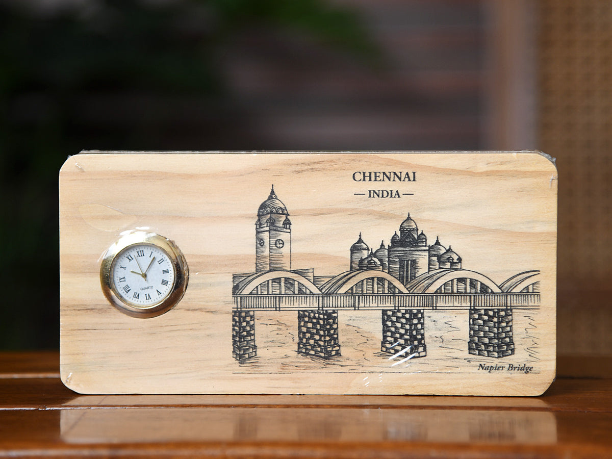 Wooden Table Clock