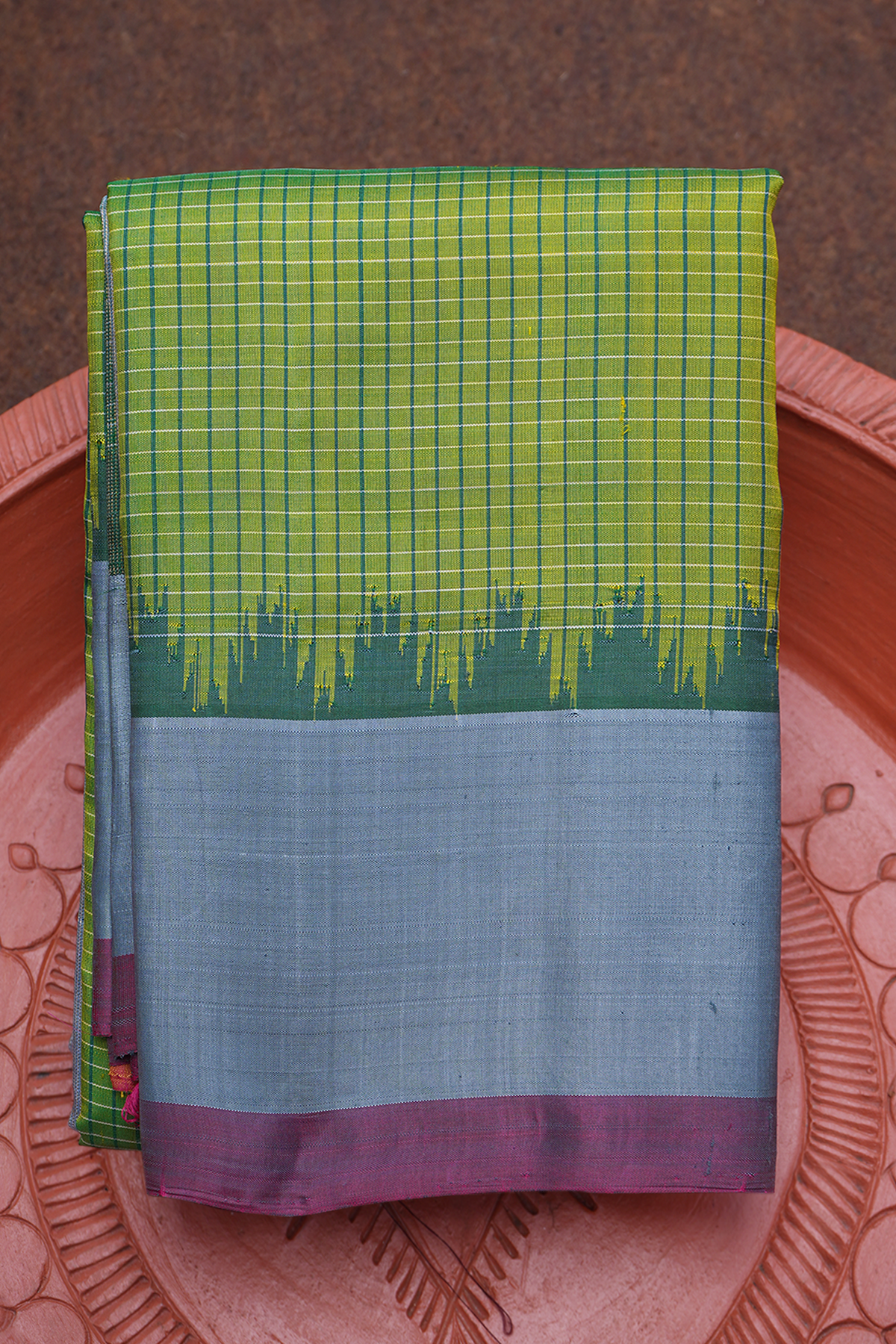 Gadwal Pattu Pure Handwoven Silk Saree With Blouse | Exotic India Art