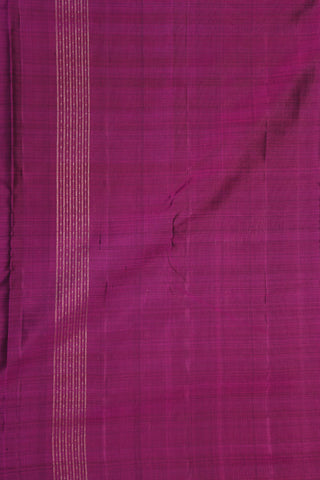 Plain Border With Zari Stripes Purple Kanchipuram Silk Saree