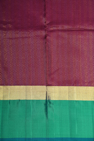 Contrast Plain Big Border With Design Magenta Purple Soft Silk Saree