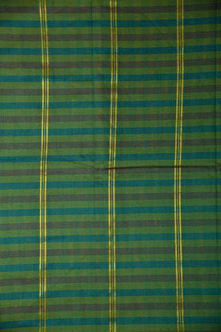 Daimond Border With Multicolor Checks Apoorva Silk Saree